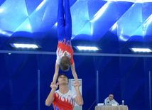 İdman gimnastikası və akrobatika üzrə Birgə Azərbaycan Birinciliyində ilk günün qalibləri mükafatlandırıldı. Bakı, Azərbaycan 3 dekabr 2015